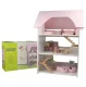 Bakalu Large Wooden Dollhouse with 3 Floors and Furniture