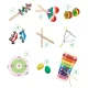 ECOTOYS Wooden Musical Instrument Set for Kids 14 pcs with Bag