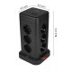 Huslog Tower Power Strip with 6 ft Cord | Vertical Surge Protector for Desk & Office