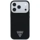 Guess Grained Triangle Logo MagSafe Case for iPhone 17 Pro / 18 Pro - Black