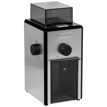 DeLonghi KG 89 Burr Coffee Grinder, Silver