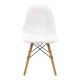 4Rico QS-185 Scandinavian Eco Leather Chair, White