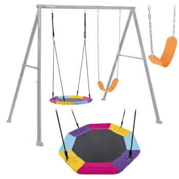 Intex 44126 Double Garden Swing for Kids with Nest
