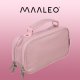 Double Extendable Pencil Case Maaleo 24517, Pink
