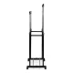 Adjustable Double Clothing Rack on Wheels with Shoe Shelf ModernHome