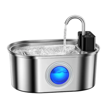 Rojeco Wireless Pet Water Fountain 3.2L Stainless Steel Motion Sensor