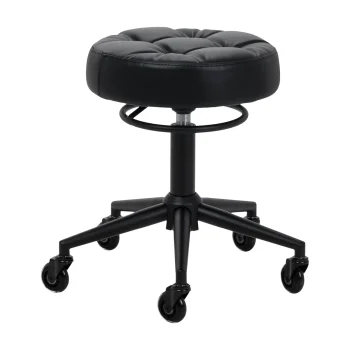 Hairdressing Stool Gabbiano D054 Black with Black Base