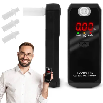 K-Pro CA-15FS Electrochemical Breathalyzer with Mouthpieces
