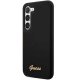 Guess Samsung Galaxy S23+ Case Silicone Vintage Gold Logo, Black