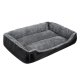 Purlov Washable Pet Bed for Dogs and Cats 60x45cm, Grey Black