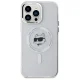 Karl Lagerfeld iPhone 14 Pro Max Case IML Metal Choupette Head MagSafe, White