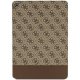 Guess iPad 10.2\" Wallet Case 4G Stripe Allover, Brown