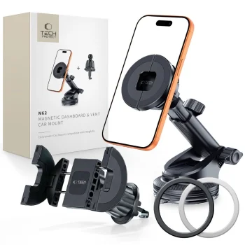 Tech-Protect N62 MagSafe Universal Car Phone Mount - Black