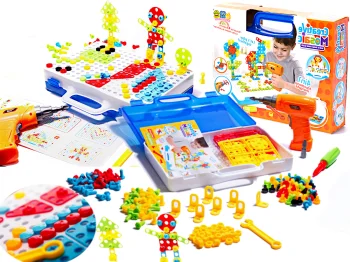 Kids Tool Set with Drill and Storage Case, 237 Pieces