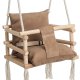 KRUZZEL Toddler Indoor Velvet Swing Seat H26685, Beige