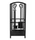 Kaminer PK011 Firewood Stand with Fireplace Accessories, Black