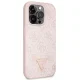Guess iPhone 15 Pro Case Crossbody 4G Metal Logo, Pink
