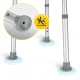 4Fizjo 1516 Round Shower and Bath Stool, White/Grey