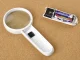 Handheld Magnifying Glass with LED Light 3x 75mm Lens, White