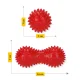 4FIZJO Spiky Peanut Massage Ball for Trigger Point Therapy, Red