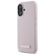 Чехол Karl Lagerfeld для iPhone 16 FW Metal Plate MagSafe, розовый