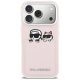 Karl Lagerfeld Karl & Choupette Print & Pocket Phone Case Cover iPhone 17 Pro Max - Pink