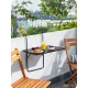 Durable Folding Balcony Table 60x43cm Sofotel SO-982 Black