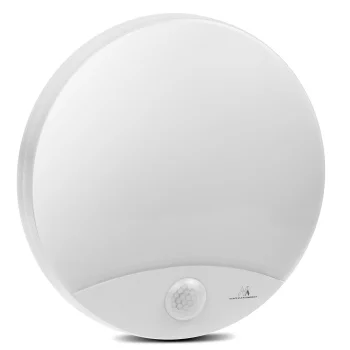 Maclean LED Facade Lamp with Motion Sensor, 10W, IP44, 4000K, White