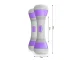 Adjustable Dumbbell Pair for Fitness Aerobics Sports Strength Training, 3-in-1 Weight Options (1/1.5/2 kg), Purple