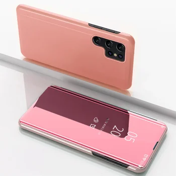 Samsung Galaxy S25 Clear View Flip Case, Pink