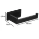 Ruhhy 00025067 Toilet Paper Holder, Black