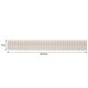 Ruhhy Drawer Dividers Organizers, 4 Pcs, Beige