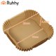 Ruhhy Air Fryer Parchment Paper Liners 26955, 100 Pcs, 16x16 cm Square