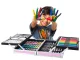 Art Drawing and Painting Set in Carry Case 145 Pieces, Pink