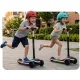Kids 3-Wheel Balance Scooter with LED Wheels Ricokids Leddi, Black