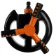 Gardlov 3-Arm Rotating Garden Sprinkler, Black/Orange