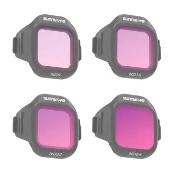 Set of 4 Sunnylife ND8 + ND16 + ND32 + ND64 Filters for DJI Mini 5 Pro