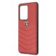 Ferrari Samsung Galaxy S20 Ultra vāciņš Heritage Quilted, sarkans