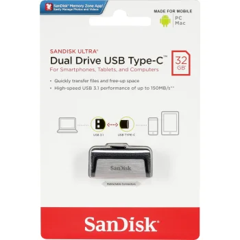SanDisk Ultra Dual Drive 32GB Type-C USB Flash Drive SDDDC2-032G-G46
