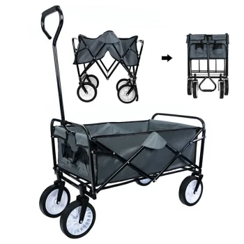 Carruzzo Folding Transport Cart, 4 Wheels, 70 kg