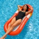 Inflatable Water Hammock with Mesh Center Orange/Yellow