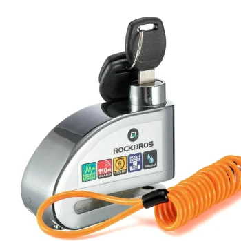Disc Brake Lock with Alarm Rockbros LBAYG8308 - Orange