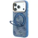 Guess Ring Stand 360 4G Classic Logo MagSafe Case for iPhone 18 Pro / 17 Pro - Blue