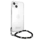 Guess Pearl Case for Apple iPhone 13 mini, Transparent / Black