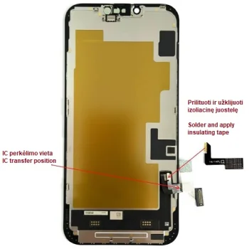 Display for iPhone 14 Plus, LTPO Soft OLED, 6.68", 60Hz