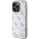 Guess 4G Triangle Metal Logo Case for iPhone 15 Pro, White
