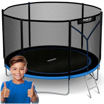 Neo-Sport Garden Trampoline with External Net & Ladder 312cm