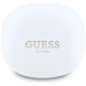Guess Flat Classic Logo elektropārklātas TWS austiņas – baltas