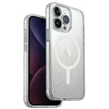 Uniq iPhone 15 Pro Max Case LifePro Xtreme Magclick, Transparent Silver