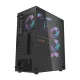 Darkflash DK351 PC Case with 4 RGB Fans, Black